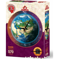 ART PUZZLE Puzzle hodiny Svet 570 dielikov (vrátane rámu)