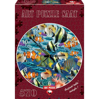 ART PUZZLE Puzzle hodiny Svet morských rýb 570 dielikov