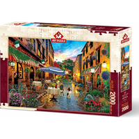 ART PUZZLE Puzzle Taliansko na bicykli 2000 dielikov
