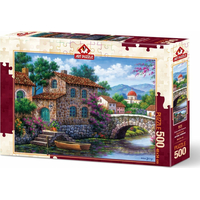 ART PUZZLE Puzzle Kanál s kvetinami 500 dielikov
