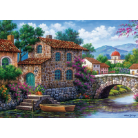 ART PUZZLE Puzzle Kanál s kvetinami 500 dielikov