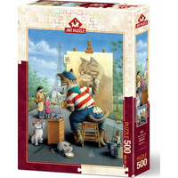 ART PUZZLE Puzzle Mačacie maliar 500 dielikov