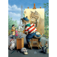 ART PUZZLE Puzzle Mačacie maliar 500 dielikov