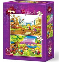 ART PUZZLE Puzzle Malí botanici 35+60 dielikov