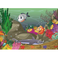 ART PUZZLE Puzzle Pod morom a divoké zvieratká 24+35 dielikov