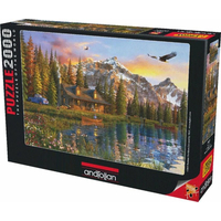 ANATOLIAN Puzzle Roubenka pri jazere 2000 dielikov