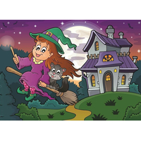 ART PUZZLE Puzzle Sova a čarodejnica 2x100 dielikov