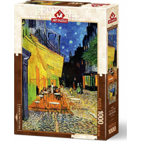 ART PUZZLE Puzzle Terasa kaviarne v noci 1000 dielikov