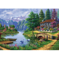 ART PUZZLE Puzzle Dedina pri jazere 1500 dielikov
