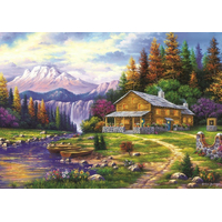 ART PUZZLE Puzzle Západ slnka v horách 1000 dielikov