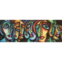 ART PUZZLE Panoramatické puzzle Tváre 1000 dielikov