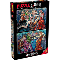 ANATOLIAN Puzzle Farebné noty 2x500 dielikov