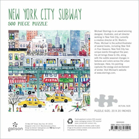 GALISON Štvorcové puzzle Metro v New Yorku 500 dielikov