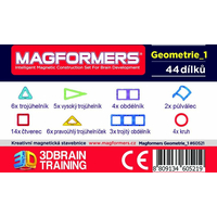 MAGFORMERS Geometria 1: Obrázky a stavby - box 44 dielikov