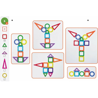 MAGFORMERS Geometria 1: Obrázky a stavby - box 44 dielikov