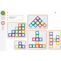 MAGFORMERS Geometria 1: Obrázky a stavby - box 44 dielikov