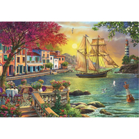 ANATOLIAN Puzzle Krásny západ slnka nad prístavom 2000 dielikov