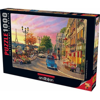 ANATOLIAN Puzzle Západ slnka nad Seinou 1000 dielikov
