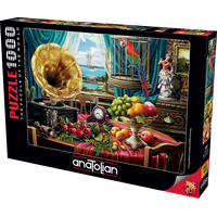 ANATOLIAN Puzzle Zátišie s ovocím a gramofónom 1000 dielikov
