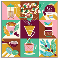 GALISON Štvorcové puzzle Coffeeology 500 dielikov