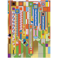 GALISON Metalické puzzle Frank Lloyd Wright Saguaro a kaktusy 1000 dielikov