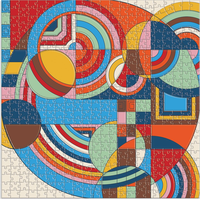 GALISON Štvorcové puzzle Frank Lloyd Wright: Hoffman House Rug 500 dielikov