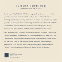 GALISON Štvorcové puzzle Frank Lloyd Wright: Hoffman House Rug 500 dielikov