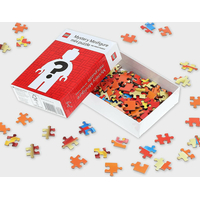 CHRONICLE BOOKS Mini Puzzle LEGO® Mystery Minifigúrka (Red Edition) 126 dielikov