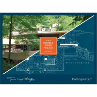 GALISON Obojstranné puzzle Frank Lloyd Wright Fallingwater 500 dielikov