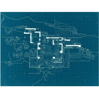 GALISON Obojstranné puzzle Frank Lloyd Wright Fallingwater 500 dielikov