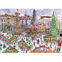 GALISON Puzzle Adventný kalendár: 12 vianočných dní 12x80 dielikov