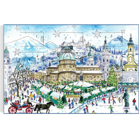 GALISON Puzzle Adventný kalendár: 12 vianočných dní 12x80 dielikov