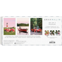 GALISON Puzzle Gray Malin 3v1 Dovolenka 3x120 dielikov