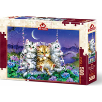 ART PUZZLE Puzzle Mačiatka na hojdačke 500 dielikov