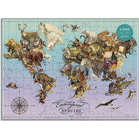 GALISON Puzzle Ohrozené druhy 1500 dielikov