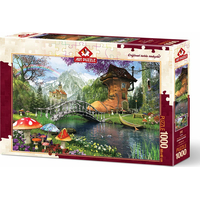 ART PUZZLE Puzzle Rozprávkový domček v starej topánke 1000 dielikov