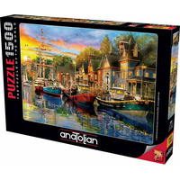 ANATOLIAN Puzzle Svetlá v prístave 1500 dielikov