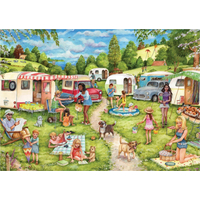 FALCON Puzzle Táborenie a kempovanie 2x500 dielikov