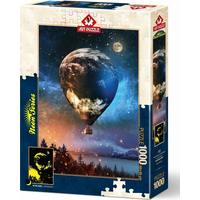 ART PUZZLE Svietiace puzzle Cesta na Mesiac 1000 dielikov