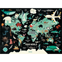 MUDPUPPY Puzzle Tvoj svet 1000 dielikov