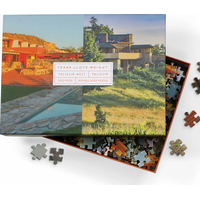 GALISON Obojstranné puzzle Frank Lloyd Wright: Taliesin a Taliesin West 500 dielikov