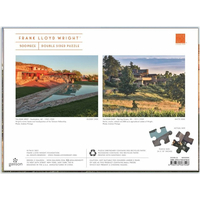 GALISON Obojstranné puzzle Frank Lloyd Wright: Taliesin a Taliesin West 500 dielikov