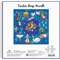 GALISON Štvorcové puzzle 12denný vianočný veniec 500 dielikov