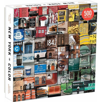 GALISON Štvorcové puzzle Farebný New York 500 dielikov
