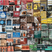 GALISON Štvorcové puzzle Farebný New York 500 dielikov
