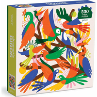 GALISON Štvorcové puzzle Chromatickí vtáci 500 dielikov