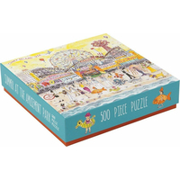 GALISON Štvorcové puzzle Leto v zábavnom parku 500 dielikov