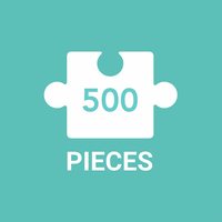 GALISON Štvorcové puzzle Maľované kopce 500 dielikov