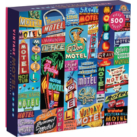 GALISON Štvorcové puzzle Motelové pútače 500 dielikov