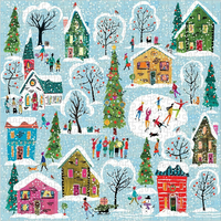 GALISON Štvorcové puzzle Trblietavé mesto 500 dielikov